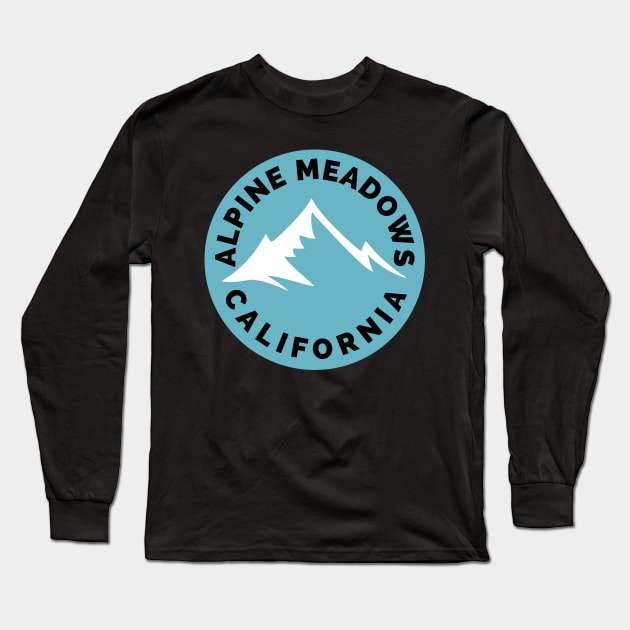 Alpine Meadows Ski Snowboard Mountain California Yosemite - Travel Long Sleeve T-Shirt by Famgift